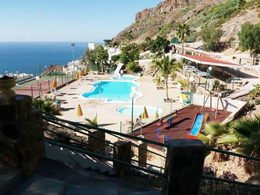 Mogán Duplex Playa Del Cura Beautiful Ocean View 아파트 외부 사진